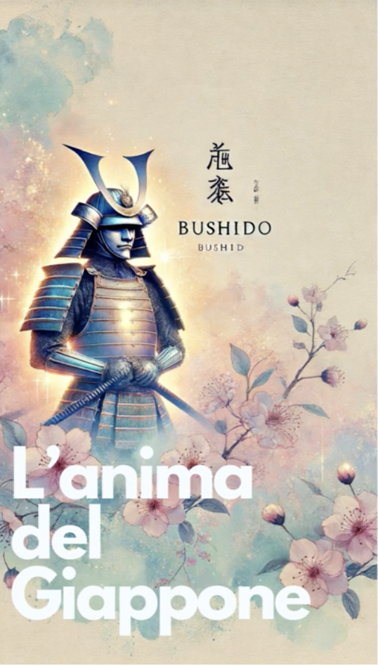 copertina del podcast che riassume il libro del Bushido di Nitobe Inazo.