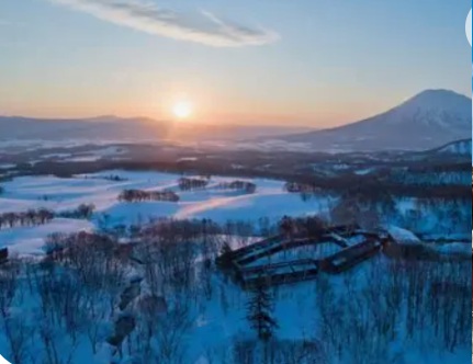 Paesaggio invernale di Hokkaido
